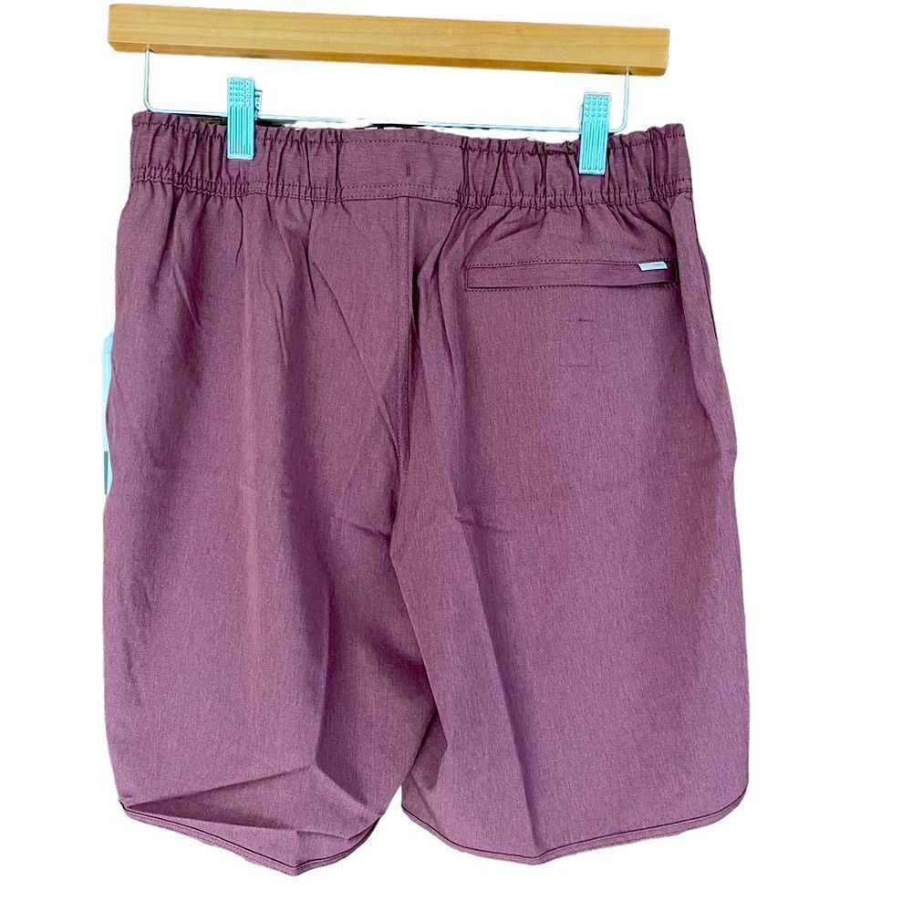 Vuori Banks Short, Chestnut Linen Texture - Picture 5 of 9